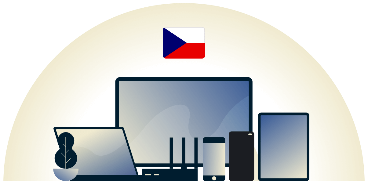 VPN для Чехии защищает различные устройства.