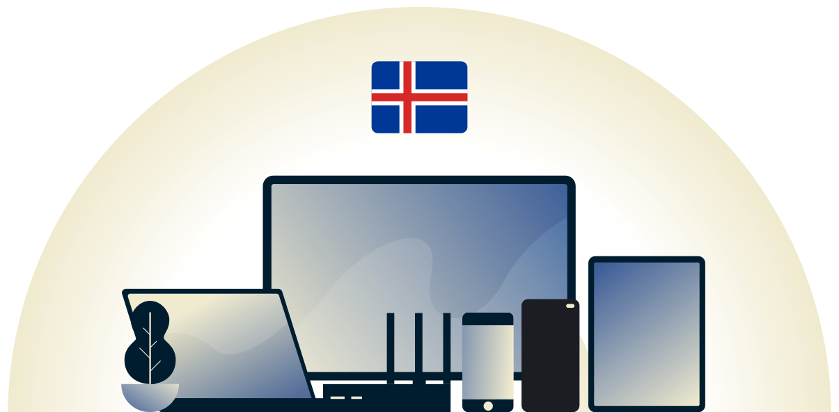 VPN for Island beskytter en rekke enheter.